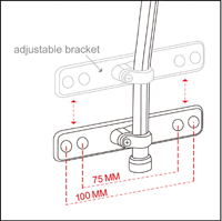 pDimmable LED Lamp with VESA Bracket